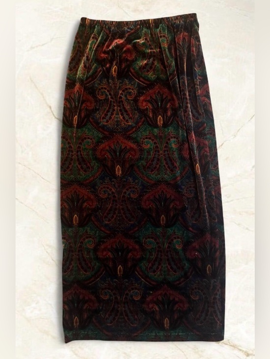 Chico's Dresses & Skirts - Vintage Chicos Crushed Velvet Paisley Maxi Skirt -M/L